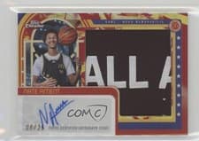 2025 Topps Chrome McDonald's All American Golden Patch Autographs Nate Ament #GP-NA card
