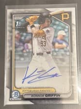 Konnor Griffin 2024 Bowman Draft Chrome Prospect Autograph card