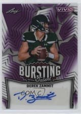 2025 Leaf Vivid Bursting With Talent Autographs Derek Zammit #TA-DZ1 card