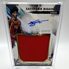2024-25 Topps Inception Rookie Jumbo Relic Autographs Zaccharie Risacher #RJR-ZR card