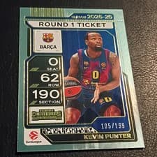 Kevin Punter 2025 Panini Contenders EuroLeague card