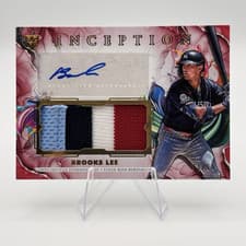 2025 Topps Diamond Icons Autographed Jumbo Patches Brooks Lee #AJP-BL card