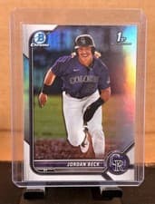 Jordan Beck 2022 Bowman Draft Chrome card