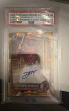 2025 Bowman Chrome Sapphire Edition Prospect Autographs Gabriel Davalillo #CPSA-GD card