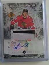 2024-25 Upper Deck Black Diamond Diamond Futures Autograph Parallel Ethan Del Mastro #BDF-ED card