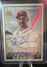 2025 Topps Archives Fan Favorite Autographs 1967 Ryan Zimmerman #67FFA-RZ card