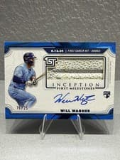 2025 Topps Inception MLB First Milestone Autograph Relics Will Wagner #FMAR-WW card