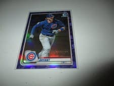 Kris Bryant 2020 Bowman Chrome card