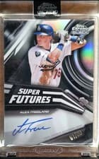 Alex Freeland 2026 Topps Chrome Black Super Futures Autographs card