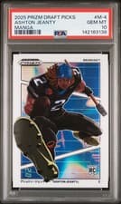 Ashton Jeanty 2025 Panini Prizm Draft Picks Manga card