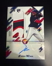 2025 Topps Pristine Rookie Jumbo Autograph Relics James Wood #RJAR-JWO card