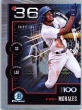 2025 Bowman Bowman Scouts Top 100 Emil Morales #BTP-36 card