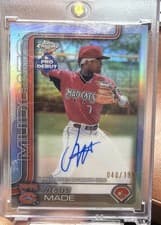 2025 Topps Pro Debut Chrome Autographs Jesus Made #PDC-39 card