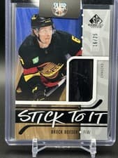 2024-25 SP Game Used Stick to It Brock Boeser #STI-BB card