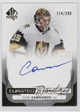 2024-25 SP Authentic Curated Signatures Ilya Samsonov #SPC-IS card