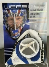 2024-25 SP Game Used Websites Glove Relics Jonathan Quick #WGR-JQ card