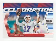Josh Allen 2025 Panini Score Celebration card