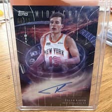 2025-26 Topps Midnight Stroke of Midnight Autographs Tyler Kolek #SM-TK card