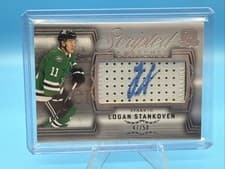 2024-25 Upper Deck The Cup Scripted Swatches Logan Stankoven #SS-LS card