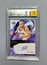 2024-25 Panini Court Kings Impressionist Ink Autographs Mike Bibby #II-BIB card