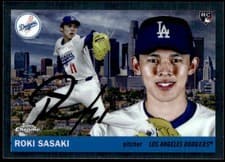 2025 Topps Chrome Platinum 1955 Topps City Variations Roki Sasaki #55CV-42 card