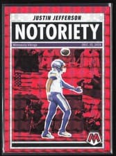 2025 Panini Mosaic Notoriety Justin Jefferson #6 card