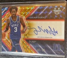 2024-25 Bowman's Best University Possession Arrow Autographs Isaiah Evans #PAA-IE card
