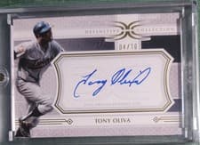 2025 Topps Definitive Collection Legendary Autograph Collection Tony Oliva #LAC-TO card