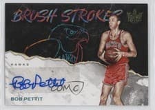 Bob Pettit 2023 Panini Court Kings Brush Strokes card