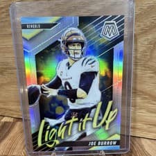 2025 Panini Mosaic Light It Up Mosaic Joe Burrow #22 card