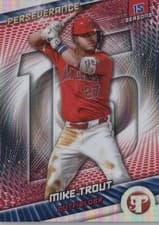 2025 Topps Pristine Perseverance Mike Trout #P-16 card