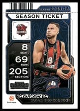 2025-26 Panini Contenders EuroLeague Base Season Ticket Tadas Sedekerskis #22 card
