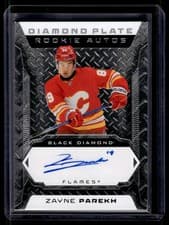 2025-26 Upper Deck Black Diamond Diamond Plate Rookie Auto Zayne Parekh #DPR-ZP card