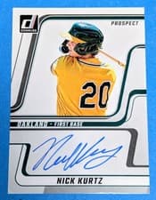 2025 Donruss Next Day Autographs Nick Kurtz #ND-NK card