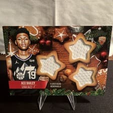 2025-26 Topps Holiday Holiday-Shaped Relics Ace Bailey #HSR-4 card