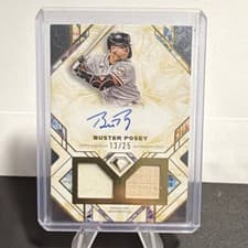 2025 Topps Diamond Icons Single Player Dual Autographed Relics Buster Posey #SPDRA-BP card