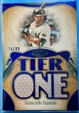 2026 Topps Tier One Tier One Relics Die-Cut Giancarlo Stanton #T1RD-GST card