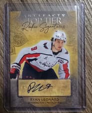 2025-26 Upper Deck Artifacts Top Tier Rookie Signatures Ryan Leonard #TTR-RL card
