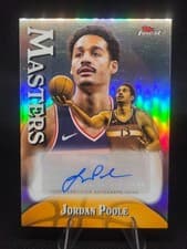 2024-25 Finest Masters Autographs Jordan Poole #MA-JP card
