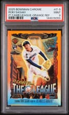 2025 Bowman Chrome It Came to the League Roki Sasaki #IT-5 card