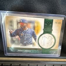 Junior Caminero 2026 Topps Tier One Jersey Number Relics card