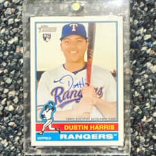 2025 Topps Heritage Real One Autographs Dustin Harris #ROA-DHA card