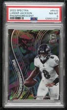 Lamar Jackson 2022 Panini Spectra Phosphorescent card
