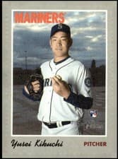 2019 Topps Heritage 1970 Cloth Stickers Yusei Kikuchi #21
