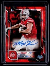 2025 Bowman University Chrome Sapphire Chrome Prospect Autographs Max Klare #BCA-MKL card