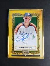 2025 Topps Gilded Collection Topps Gallery of Gold Autographs Craig Biggio #GOG-BI card