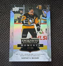 2025-26 Upper Deck Black Diamond Exquisite Moments Sidney Crosby #M-SC card