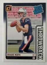 2024 Donruss Rated Rookies Throwback Drake Maye #49