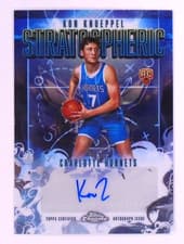 2025-26 Topps Chrome Stratospheric Signatures Rookies Kon Knueppel #SMR-KK card