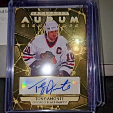 2025-26 Upper Deck Artifacts Aurum Signatures Tony Amonte #AS-TA card